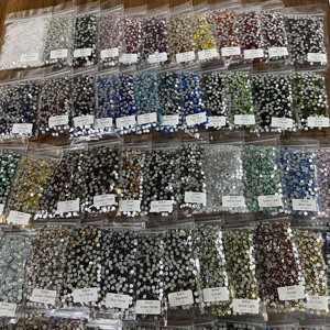 WHATSTONE OEM ODM Custom Non Hot Fix Stone Paquete grande de diamantes de imitación de vidrio al por mayor para el diseño del vestido de novia - Product Image 6