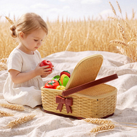 Juguete de Frutas y Verduras para Cortar, con Cáscara Pelable, Seguro para Bebés, Comida de Juguete de Plástico Masticable, Unisex, Edades 3-6
