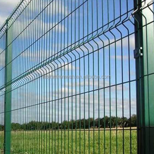 Desain Modern luar ruangan dekoratif 3D Panel melengkung pagar perangkat keras mudah dirakit v Mesh privasi taman dan pagar jalan raya - Product Image 3