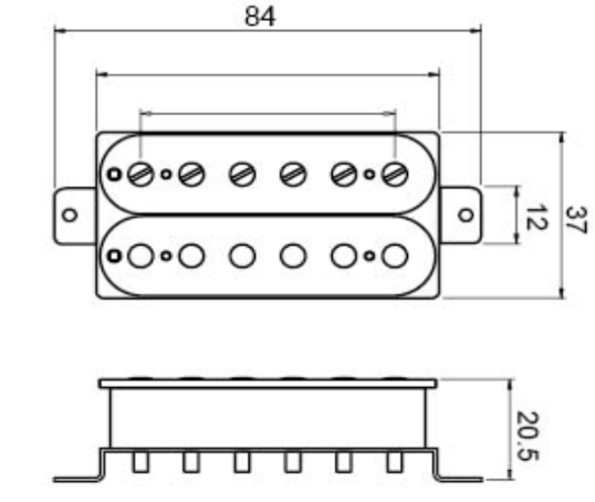 Wholesale Electric Guitar PartsVintage Style Six String Humbucker Pickup for Electric Guitar Pickups