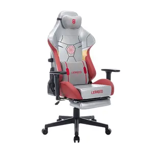 כיסא משחק מותאם אישית כיסא מחשב ארגונומי כיסא גיימינג עם הדום מובנה