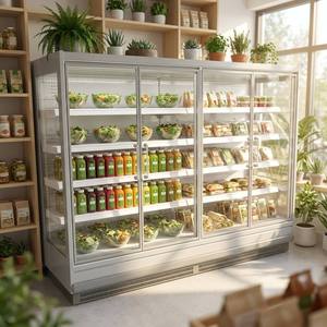 Vitrina Refrigerada Vertical Comercial con Puerta de Vidrio Remota para Supermercado - Product Image 6