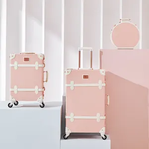 Винтажный комплект чемоданов UNIWALKER из 2 предметов, чемодан с замком TSA и колесами-спиннером