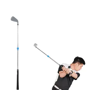 2024 New Golf Supplier Soft Pole Head Swing Training Indoor/Outdoor Golf Swing Trainer Golf Training Aids Swing Trainer