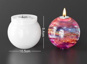 Moule à bougie en Silicone géométrique nordique pour bricolage moule à cylindre en résine 3D pour la fabrication de bougies et accessoires de parfum - Product Image 4