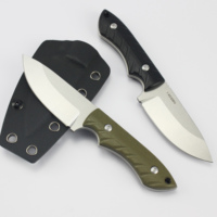 GT0191 Vente directe d'usine Couteau fixe à manche G10 Couteau de chasse Couteau de camping Portable Tunafire