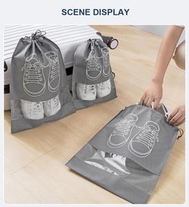 <b>Shoes</b> <b>Storage</b> Organizer Bags Non-woven Travel Portable Closet Bag Waterproof Pocket Clothing Hanging Bag - Product Image 3