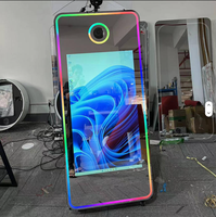 Miroir photo numérique de 70 pouces avec écran tactile de 43 pouces, compatible avec les appareils photo reflex numériques pour les événements
