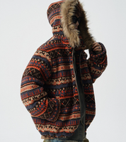 Veste en laine d'agneau vintage occidentale de haute qualité pour hommes, veste en polaire ample et épaisse pour l'automne et l'hiver, M-5XL 2026