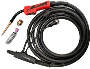 Torche de soudage industrielle à interrupteur rotatif plaqué cuivre, 200A/350A CO2 <span class=keywords><strong>MIG</strong></span>, 3.0/3.5/5.0m, tête angulaire, pour soudage au gaz - Fourniture directe usine - Product Image 1