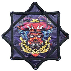 Diseño personalizado 18 "Telas de pañuelo Impresión de doble cara Tela giratoria Flowstar Dapo Star para fiesta de música - Product Image 6