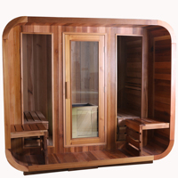 Sauna 6 personnes, maison de sauna avec salle de douche, clé de jardin, sauna extérieur pour 6 personnes