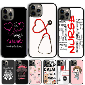 Médecin Infirmière Médecine Étudiant Housse de Télé<span class=keywords><strong>phone</strong></span> Pour <span class=keywords><strong>iPhone</strong></span> 15 16 14 13 11 12 Pro Max mini XS Max X Plus Coque Arrière coque - Product Image 1