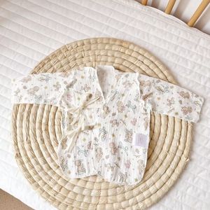 Abrigo de gasa de algodón para bebé, ropa para recién nacido de 0 a 3 meses, fino, antihumectante en primavera, verano y otoño. - Product Image 6