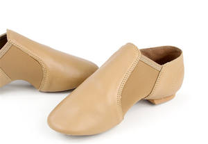 Zapatos de baile de Jazz para niñas, niños y mujeres, color negro, piel de <span class=keywords><strong>vaca</strong></span> bronceada, de alta calidad, venta al por mayor - Product Image 4