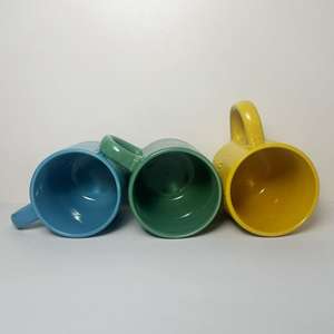 Zibo Ceramic <b>Mugs</b> Round Single Cup With Handle Custom Color Promotional Drinkware - Product Image 1