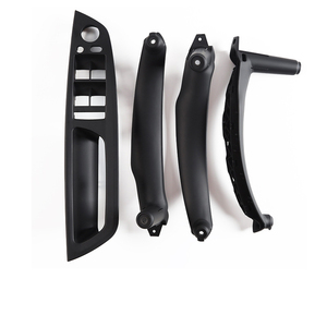 Premium <b>Leather</b> Interior <b>Door</b> Pull <b>Handle</b> Cover Trim 7PCS Full Set X5 X6 Models Universal Fit Left/Right Hand Drive Compatible - Product Image 1