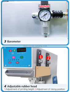 Machine d'impression tampon à plateau d'encre ouvert pour jouets, stylos, bouteilles, cosmétiques, masques, petits logos, <span class=keywords><strong>outil</strong></span> <span class=keywords><strong>de</strong></span> transfert thermique <span class=keywords><strong>en</strong></span> silicone - Product Image 3