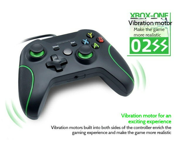 OEM Wired Professional Gaming Controller Dual Vibration Linear Output Memory Gamepad Joystick Ergonomic Design Supports for ONE