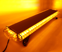 Barre lumineuse d'urgence BIAOCHI étanche 37 pouces 72 LED 12V-24V, lampe stroboscopique de signalisation de sécurité pour véhicule