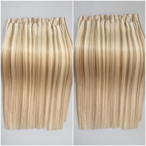 Extensions de cheveux russes Genius Weft au meilleur prix, extensions de cheveux Genius Weft 1b pour salon, vente en gros, cheveux humains vierges fins et invisibles - Product Image 1