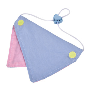 Babero triangular de algodón para mascotas, patrón de dibujos animados de doble cara, accesorio lindo para perros y gatos, para todas las estaciones - Product Image 2