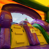 Château gonflable commercial de maison de rebond de saut de videur gonflable d'enfants sautant avec pour des enfants combo de glissière d'adultes