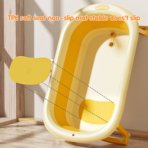 Vasca da Bagno <span class=keywords><strong>Pieghevole</strong></span> Portatile per Neonati di Grandi Dimensioni, Vasca per Doccia e Bagno per Uso Quotidiano, Prodotti per il <span class=keywords><strong>Bagnetto</strong></span> dei Bambini - Product Image 5