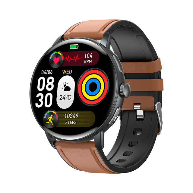 ET473 Smartwatch with ECG Blood Oxygen Blood Pressure Monitoring IP68 Waterproof AMOLED Screen Health Smart Watch