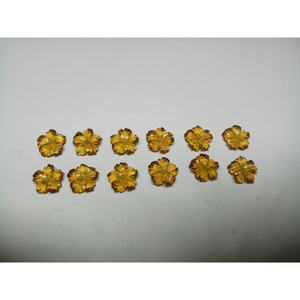 Piedras Preciosas Sueltas Talladas a Mano con Forma de Flor, M.Y.GEMS, Cuarzo Citrino Dorado Hidrotermal de Alta Calidad Creado en Laboratorio, 15X15 mm - Product Image 2