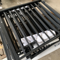 Schwarze Aluminium-Geländer-Handläufe für Wohnbalkone, Treppen, Veranden und Außentreppen