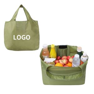 Bolsa de Compras Plegable Reutilizable de Plástico para Mujer, Personalizada, Reciclada, con Logotipo - Product Image 2