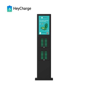 Kiosque de charge de vente chaude avec <span class=keywords><strong>LED</strong></span> Digital Signage POS Card Reader Location Powerbank Station Holder Option pour téléphones portables - Product Image 3