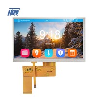 TSD 7 ''7 pouces 800x480 résolution Interface rvb 12H TN TFT écran LCD avec écran tactile résistif RTP
