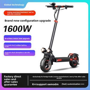 Nuevo Scooter Plegable de Aluminio para Adultos, Motor de 48V 1600W, Impermeable, 55km/h, Absorción de Impactos, Diseño Plegable, Fácil de Guardar - Product Image 2