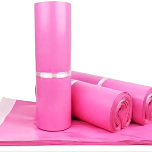 Почтовый пакет RUIQI розовый, самоклеящийся, прочный, водонепроницаемый, для доставки, экологичная упаковка для бутиков - Product Image 1