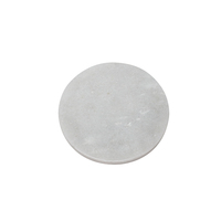 Sous-verres en marbre blanc faits à la main, lot de 4, résistants à la chaleur, design zen asiatique, écologiques, diamètre 10 cm, pour café, thé, vin, tasses et mugs