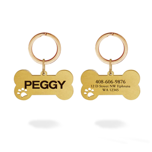Personalized Pet Id Tag Keychain Engraved Pet Id Name for Cat <b>Puppy</b> Dog <b>Collar</b> Tag Pendant Keyring Bone Pet Accessories - Product Image 1