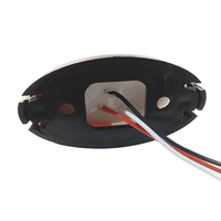 Feu de position latéral LED 12V 24V rouge et blanc bicolore avec lentille transparente, clignotant d'indication, fixation par vis pour camion, remorque, caravane