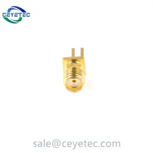 Coaxial Jack SMA Female Connector Edge Mount Solder For PCB
