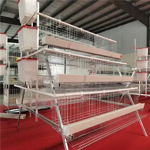 High quality Hot dip galvanizing manual layer chicken cage for Nigerian Market