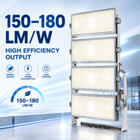Projecteur LED Super Lumineux 1120W 960W 220V avec Driver Isolé, Dissipateur de Chaleur et Boîtier en Aluminium Moulé sous Pression pour Stades et Arenes Sportives