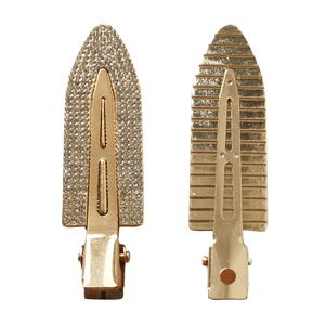 Vente en gros de pinces à cheveux sans plis en métal doré, sans plis, pour salon de <span class=keywords><strong>coiffure</strong></span>, usage quotidien, <span class=keywords><strong>coiffure</strong></span> personnalisée - Product Image 1