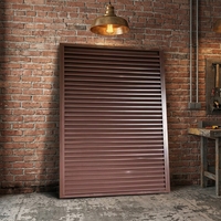 Grille de ventilation verticale moderne en alliage d'aluminium en forme de Z, écologique, pour le flux d'air mural extérieur et la protection contre les intempéries