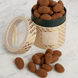 Boîte à chocolat en forme de haricot avec fenêtre, emballage personnalisé en <span class=keywords><strong>tube</strong></span> rond pour truffes au chocolat, boîtes cadeaux - Product Image 2
