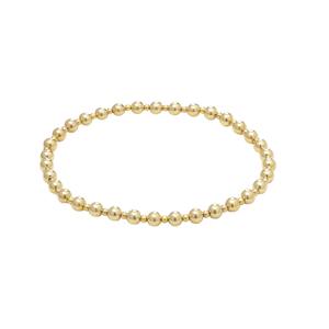 Wholesale 14k <b>Gold</b> Filled 925 Silver Beaded Stretch <b>Bracelet</b> Elegant and Comfortable Design Ideal Gift for Women Fashion Jewelry - Product Image 2
