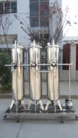 Système de filtration d'eau par osmose inverse commercial complet en acier inoxydable avec réservoir sous pression, moteur PLC, 500L/heure, 220V/380V
