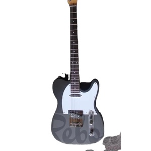 Guitarra Eléctrica Barítono TL de 6 Cuerdas y 28 Pulgadas en Color Negro Satinado - Product Image 1