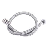 Tuyau d'alimentation en eau flexible en acier inoxydable 304 durable et antirouille, filetage mâle-femelle pour réparation de toilettes et de chauffe-eau