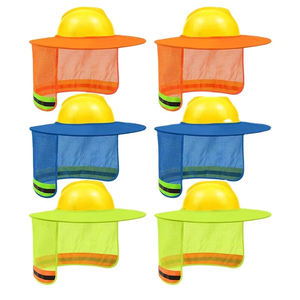 Pare-soleil en maille standard semi-complet haute visibilité réfléchissant pour casque de sécurité haute visibilité réfléchissant - Product Image 1
